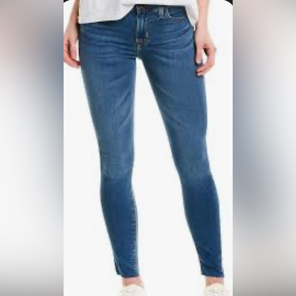 HUDSON Natalie Mid rise Super Skinny Ankle Jeans. - Picture 2 of 9